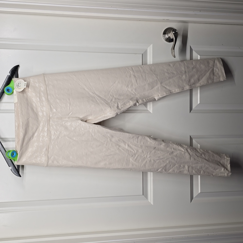 aerie Shiny Off-White Leggings